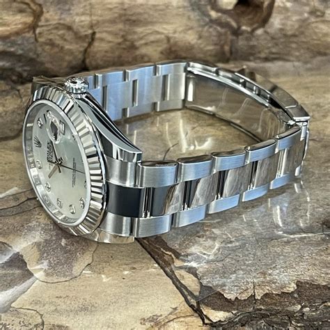 Rolex Datejust 41 Diamant/Perlmutt Ziffernblatt 